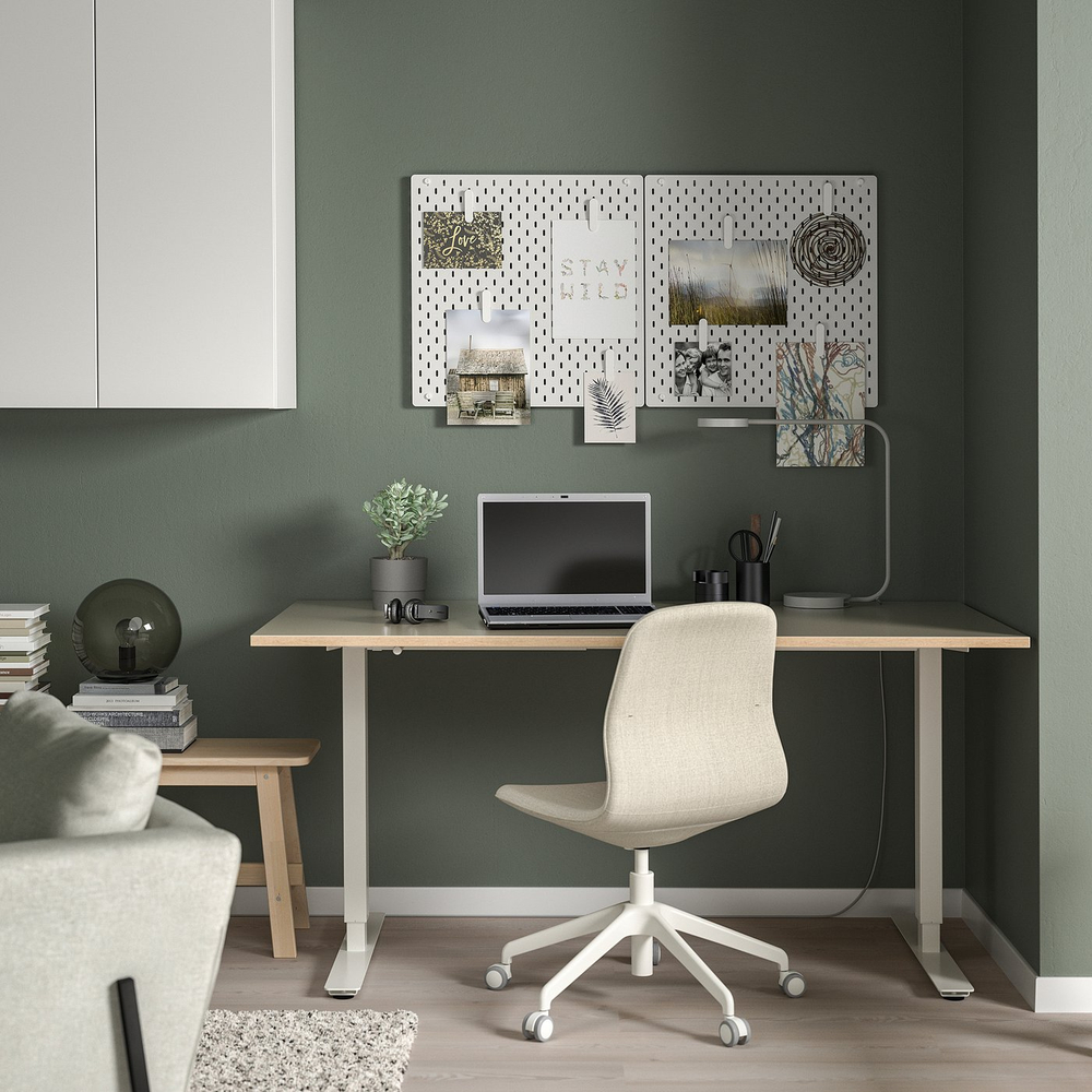IKEA SKÅDIS  (ИКЕА СКОДИС)  -  Панель перфорированная - белый 56x56 см