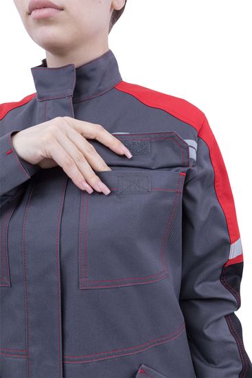 Куртка «Хай-ТЕК SAFETY» женская серая