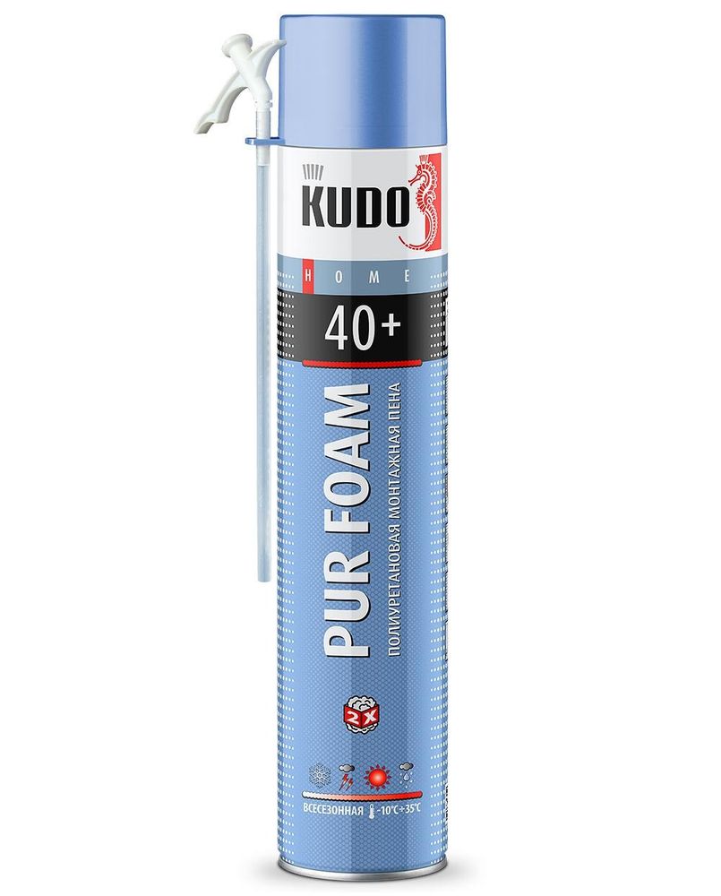 Пена монтажная KUDO HOME 40+  бытовая всесезонная  700г / KUPH10U40+