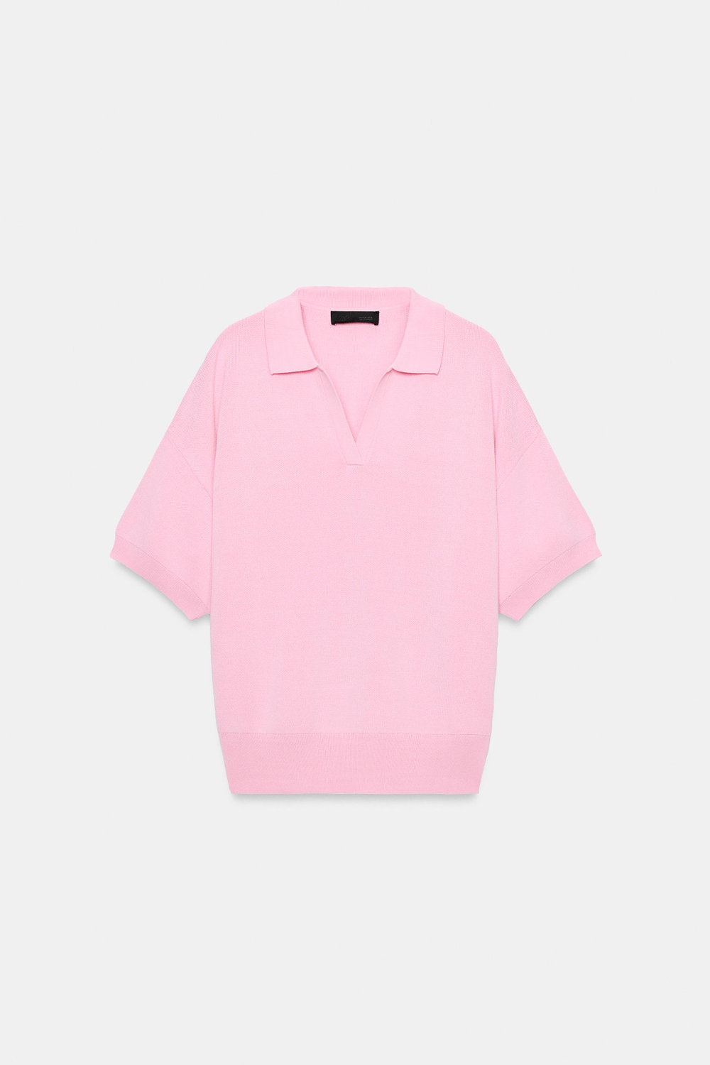 ТРИКОТАЖНОЕ ПОЛО С КОРОТКИМИ РУКАВАМИ — ZARA