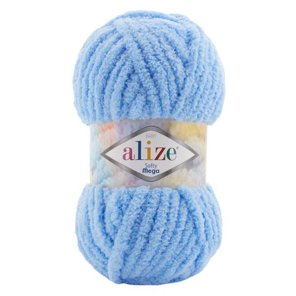 Пряжа Alize (Ализе) Softy Mega / уп.5 мот. по 100 г, 70м, 40 синий