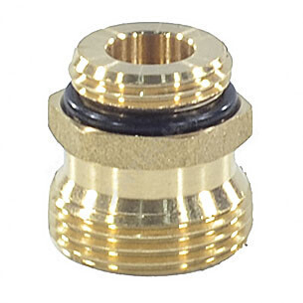 Штуцер переходной латунь 1/2"x3/4" под евроконус для клапана коллекторного Апогей 310011