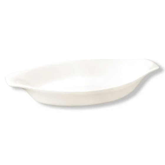 Блюдо овальное 21,5*11,5 см с ручками белое фарфор P.L. Proff Cuisine [9]