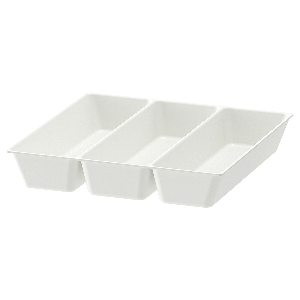 IKEA UPPDATERA  (ИКЕА УППДАТЕРА)  -  Лоток/контейнер для столовых приборов, белый, 32x31 см