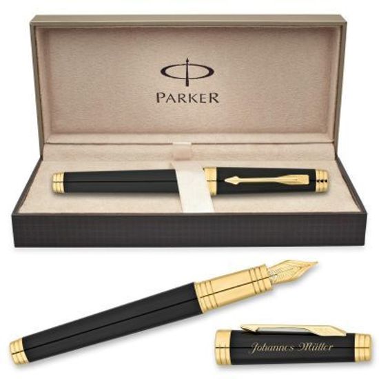Перьевая ручка Parker Premier Lacque F560, цвет: Black GT, S0887810