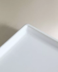 ZARA HOME ПОДНОС ИЗ БЕЛОГО ФАЯНСА ДЛЯ ВАННОЙ, БЕЛЫЙ