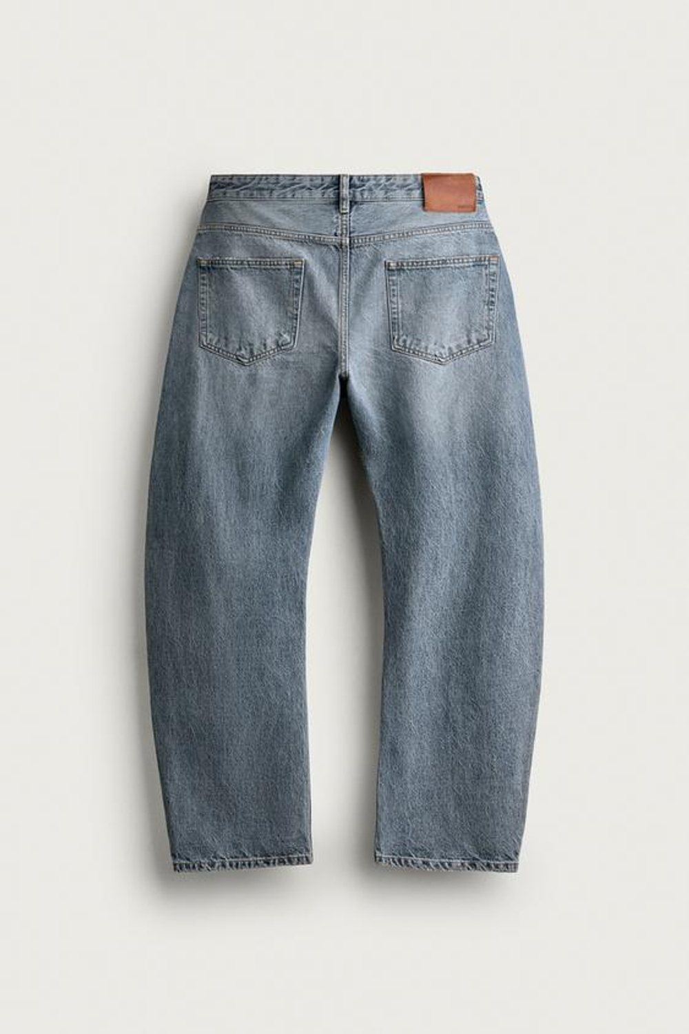 ZARA ДЖИНСЫ STRAIGHT BARREL, СИНИЙ
