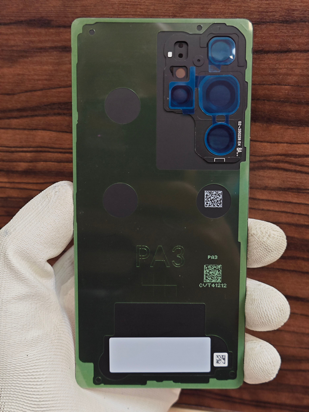 Задняя крышка ПРЕМИУМ для Samsung S25 Ultra S938 ( заднее стекло ) Цвет: Голубой Титан