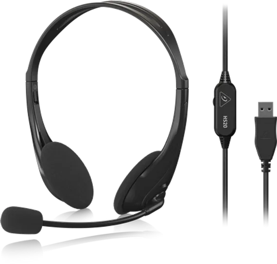 BEHRINGER HS20 - USB-гарнитура с микрофоном для интернет-телефонии и конференций.