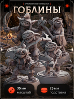 Гоблины Pathfinder — Набор 5 фигурок