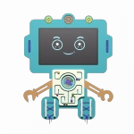 Интерактивная панель с бизибордом Service.Interactive "Робот", 24”