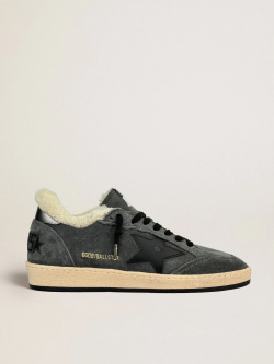 Men’s Ball Star in grey suede with gray nubuck star and heel tab
