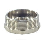 Футорка латунь никель Ду 15х10 (1/2"х3/8") НР/ВР