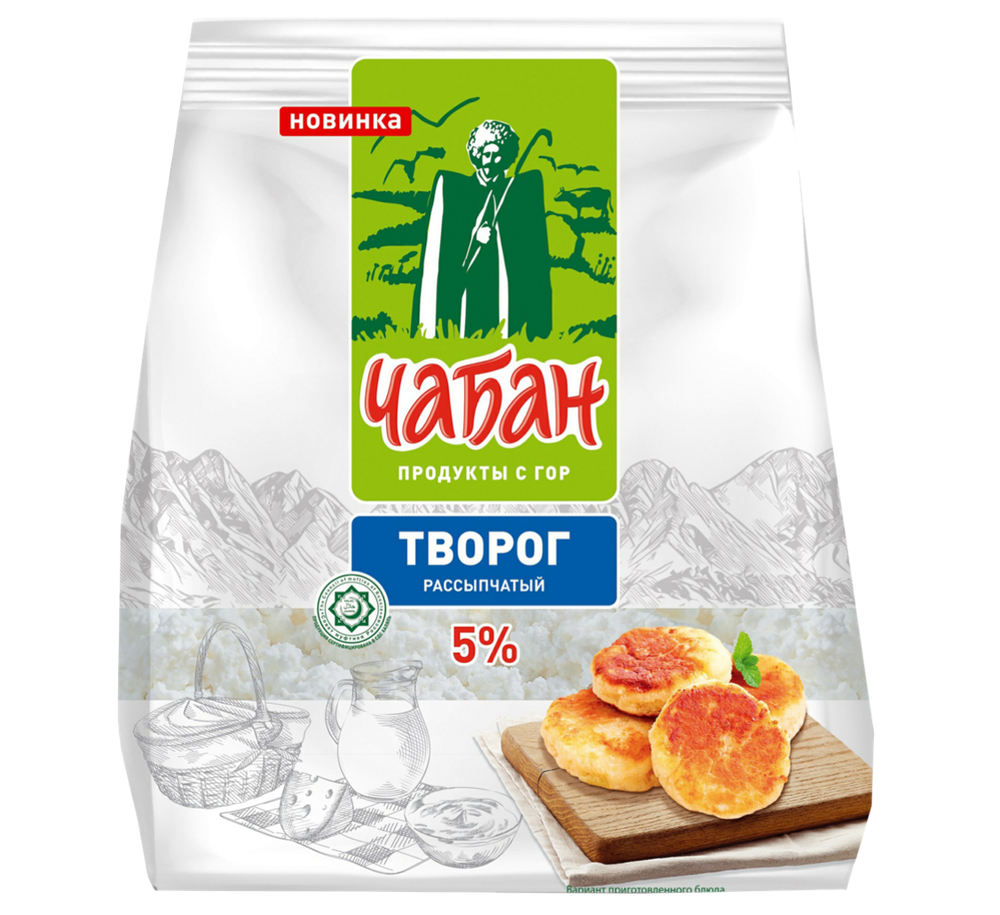 Творог Чабан рассыпчатый 5% 350г