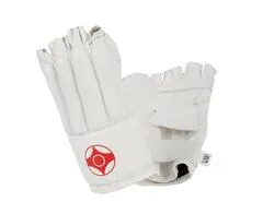 C642 Перчатки снарядные (Шингарты) Clinch Bag Gloves Cut Finger Kyokushinkai белые