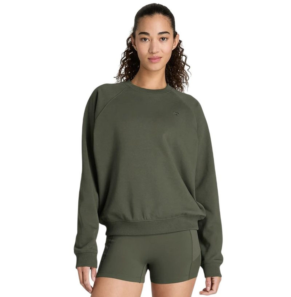 Женская теннисная толстовка Wilson Classic Crew - grape leaf