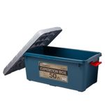 Ящик многофункц. особопрочный СЛЕДОПЫТ Expedition Box, 50 л, 700х360х320 мм, цв. зеленый/серый/3/