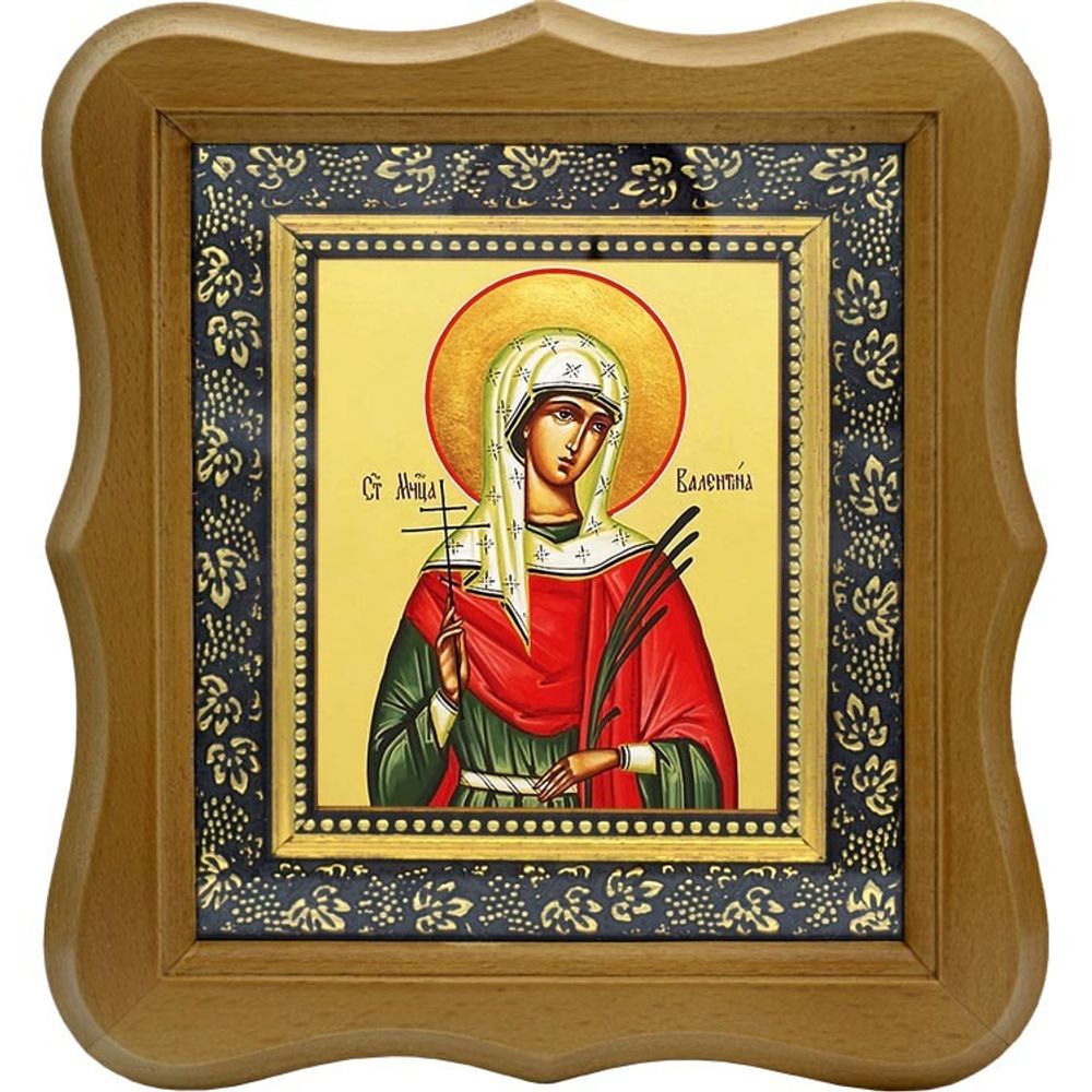 Валентина (Алевтина) Кесарийская Святая мученица. Икона на холсте
