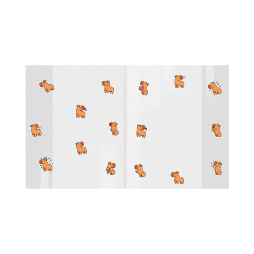 Обложки "CAPYBARAS" для тетрадей и дневников, КОМПЛЕКТ 10 шт., ПЛОТНЫЕ, 210х350 мм, 110 мкм, FUNSTER (ФАНСТЕР)