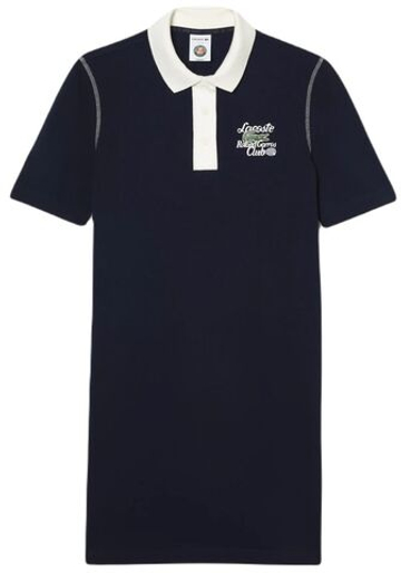 Теннисное платье Lacoste Sport Roland Garros Edition Pique Dress - небесный