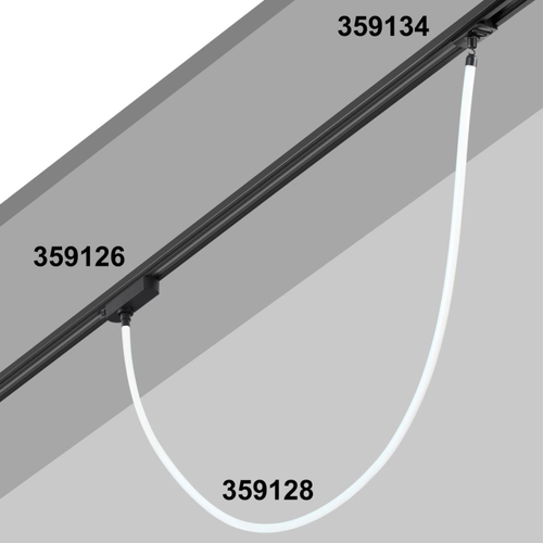 359128 KONST NT23 000 черный Светильник светодиодный IP20 LED 3000K 14W 170-265V 1400Лм RAMO