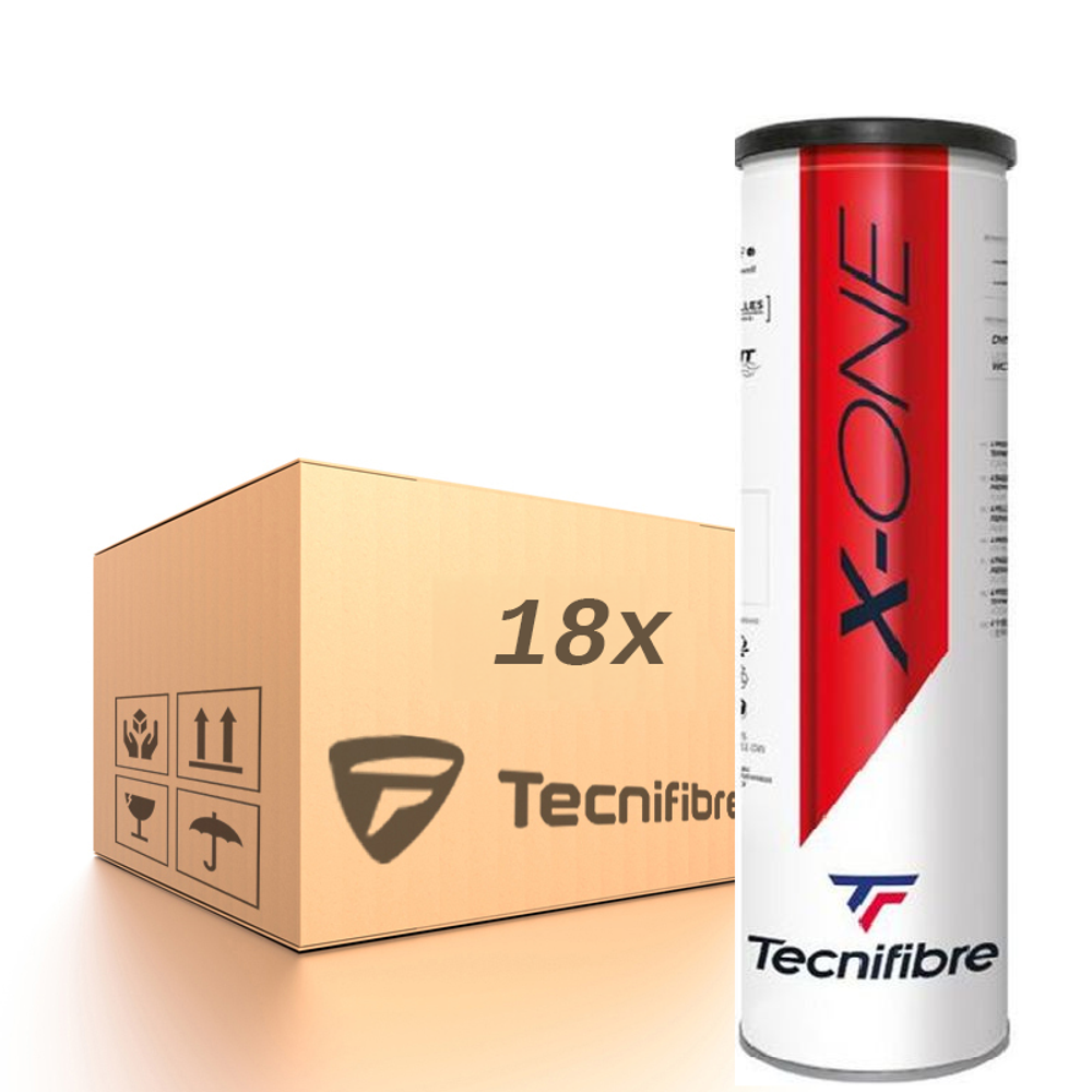 Упаковка теннисных мячей Tecnifibre X-One -18 x 4B
