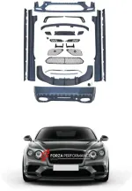 Обвес переделка для Bentley Continental GT 2012-2015 в Bentley Continental Supersport 2016-2018 Бентли Континенталь