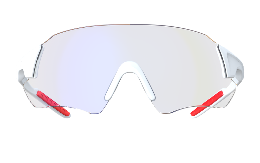 Спортивные очки с диоптриями 720armour Kamikaze + / Matte White Red Rubber / Photochromic Smoke Light Blue Lens