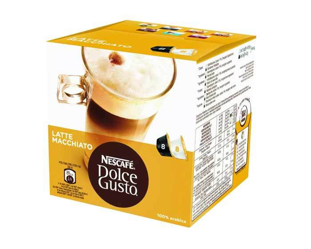 Кофе в капсулах Dolce Gusto Latte Macchiato, 16 капсул