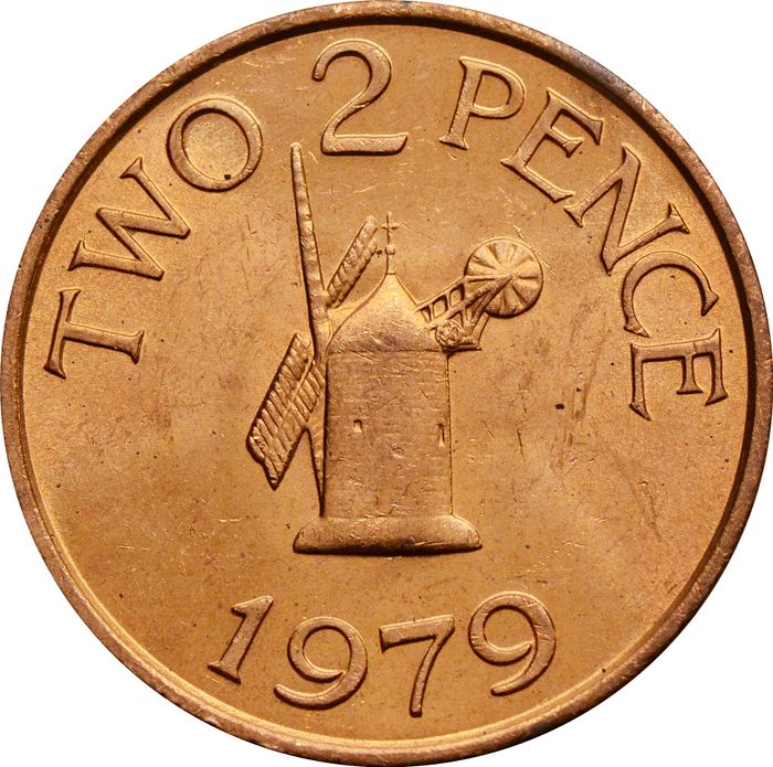 2 пенса 1979 Гернси