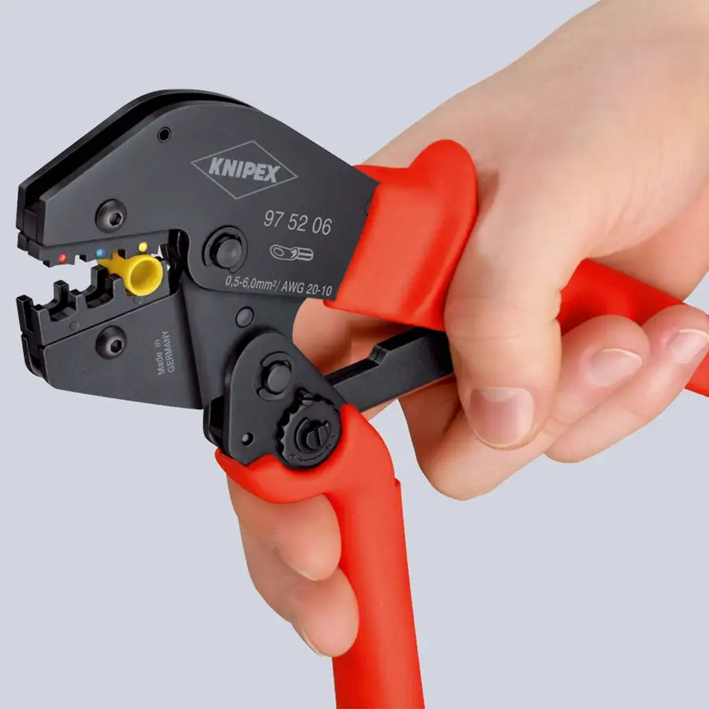 Клещи зажимные для опрессовки чернёные 250 мм Knipex 97 52 19