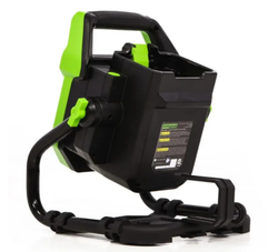 LED-прожектор Greenworks G82WLH с гибридным питанием, 82V / 220V, 1250/2500 лм, крюк для подвеса, крепление на стену, кабель 30 см, (3504007)