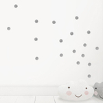 Интерьерная наклейка Watercolor Polka Dots — оранжевый