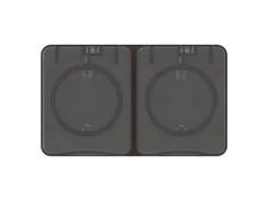 Розетка двойная с крышкой IP54 Systeme Electric AtlasDesign Profi54 Коричневый ATN546026