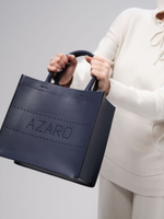 Сумка кожаная Azaro 30586 фиолетовый цветок
