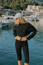 УКОРОЧЕННАЯ ШИФОНОВАЯ РУБАШКА В ГОРОШЕК — ZARA