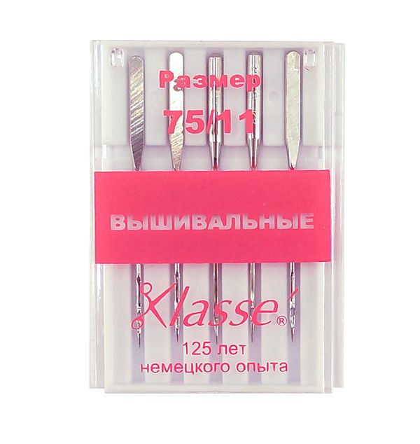 Иглы для швейных машин для вышивки 130/705 H, №75 | 10 блист., Hemline