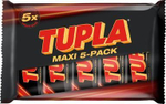 Шоколадные батончики Tupla Double Maxi в молочном шоколаде с жареным миндалем и какао-нугой 250 г (из Финляндии)
