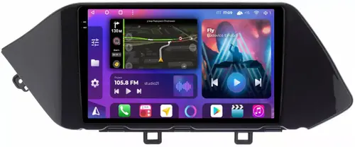 Магнитола для Hyundai Sonata 8 2020+ - FarCar S500-TS10 монитор 10.36" QLED на Android 14, Быстрая, CarPlay, 4G SIM-слот