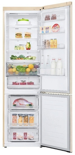 Холодильник LG GC-B509MEWM бежевый