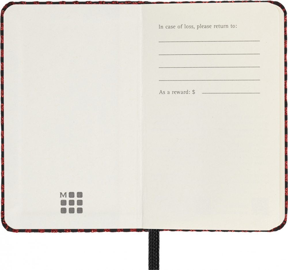 Блокнот Moleskine LE Prescious & Ethical Shine XS 65х105мм 160стр нелинов тверд (LEHSHINEMP012MRED)