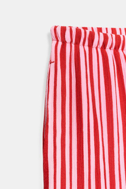 ZARA ШИРОКИЕ БРЮКИ В ПОЛОСКУ, РАЗНОЦВЕТНЫЙ