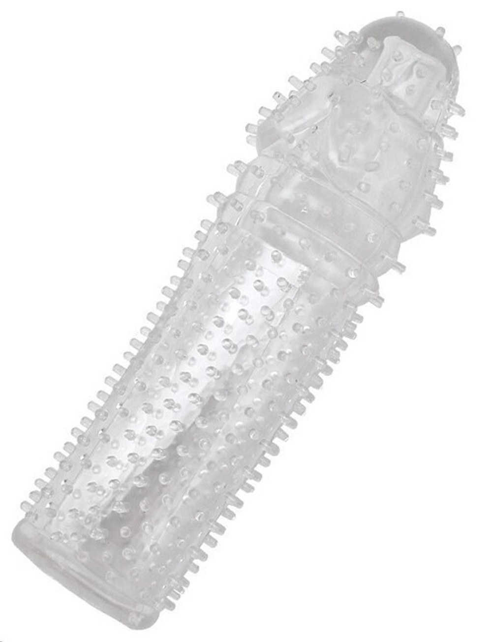Насадка с пупырышками из серии PENIS XL (Цвет: прозрачный)