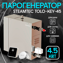 Steamtec TOLO KEY 45 - 4.5 кВт (ВЛАГОСТОЙКИЙ модуль управления), парогенератор для хамама и турецкой бани