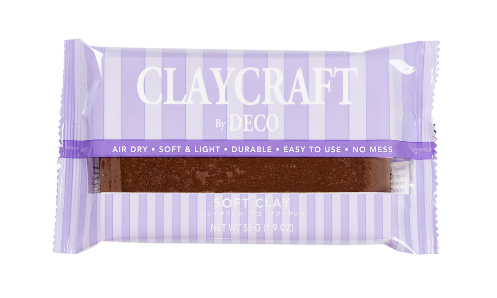 Глина цветная CLAYCRAFT by DECO™ (Коричневая)