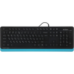 Комплект (клавиатура + мышь) A4Tech Fstyler F1010, черный/синий USB (мембранная)
