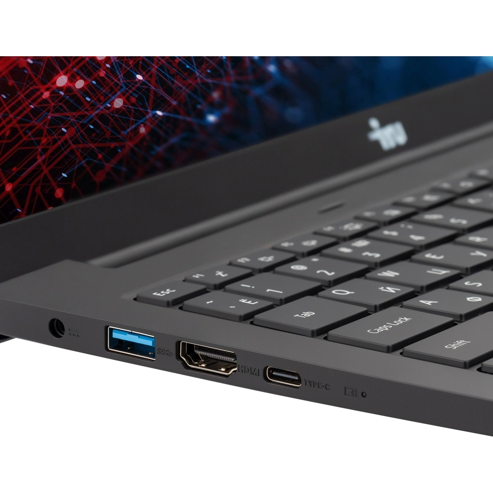 Ноутбук iRU Strato 15ALID4 15.6" IPS Core i3 1315U 8Gb/256Gb SSD Win 11 Pro черный (2168020)