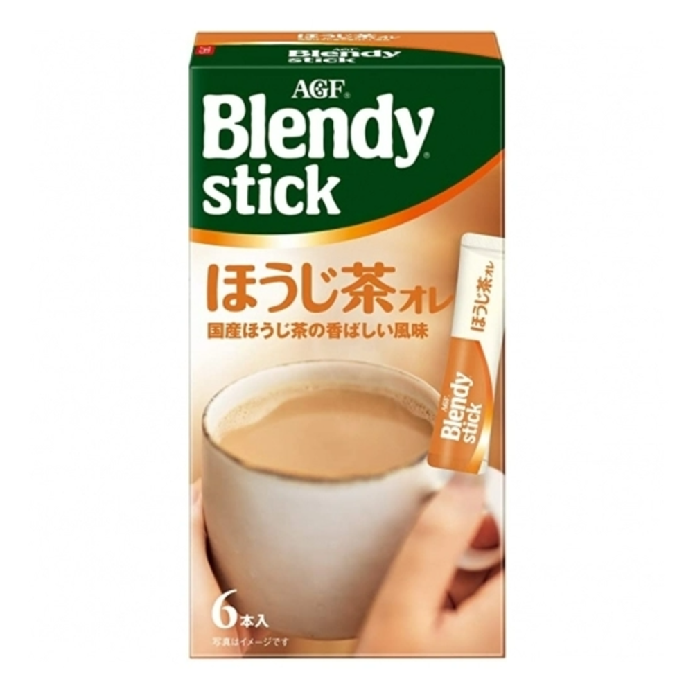 Чай зелёный AGF Blendy stick жареный, ходзича с молоком и сахаром, 6x10 г