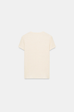 ХЛОПКОВАЯ ФУТБОЛКА С КОРОТКИМИ РУКАВАМИ — ZARA