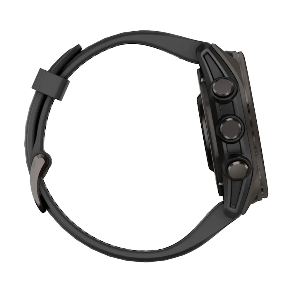 Умные часы Garmin Fenix 8, 43мм, Amoled Sapphire Carbon Gray DLC Titanium Black / Pebble Gray (010-02903-21)